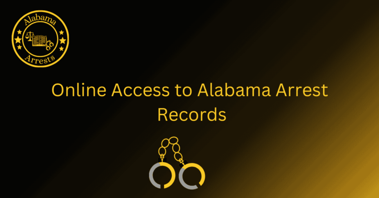 Online Access to Alabama Arrest Records