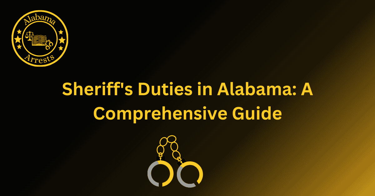Sheriff's Duties in Alabama: A Comprehensive Guide
